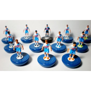 Subbuteo Andrew Table Soccer SSC Napoli 2016-17 away kit on Hasbro classic bases